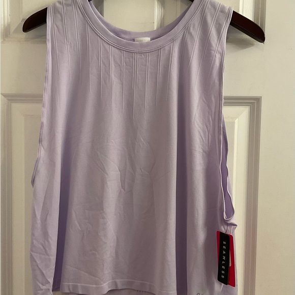 Ryka Seamless Cropped Tank Top - NWT - Size XL - Purple - Picture 2 of 11